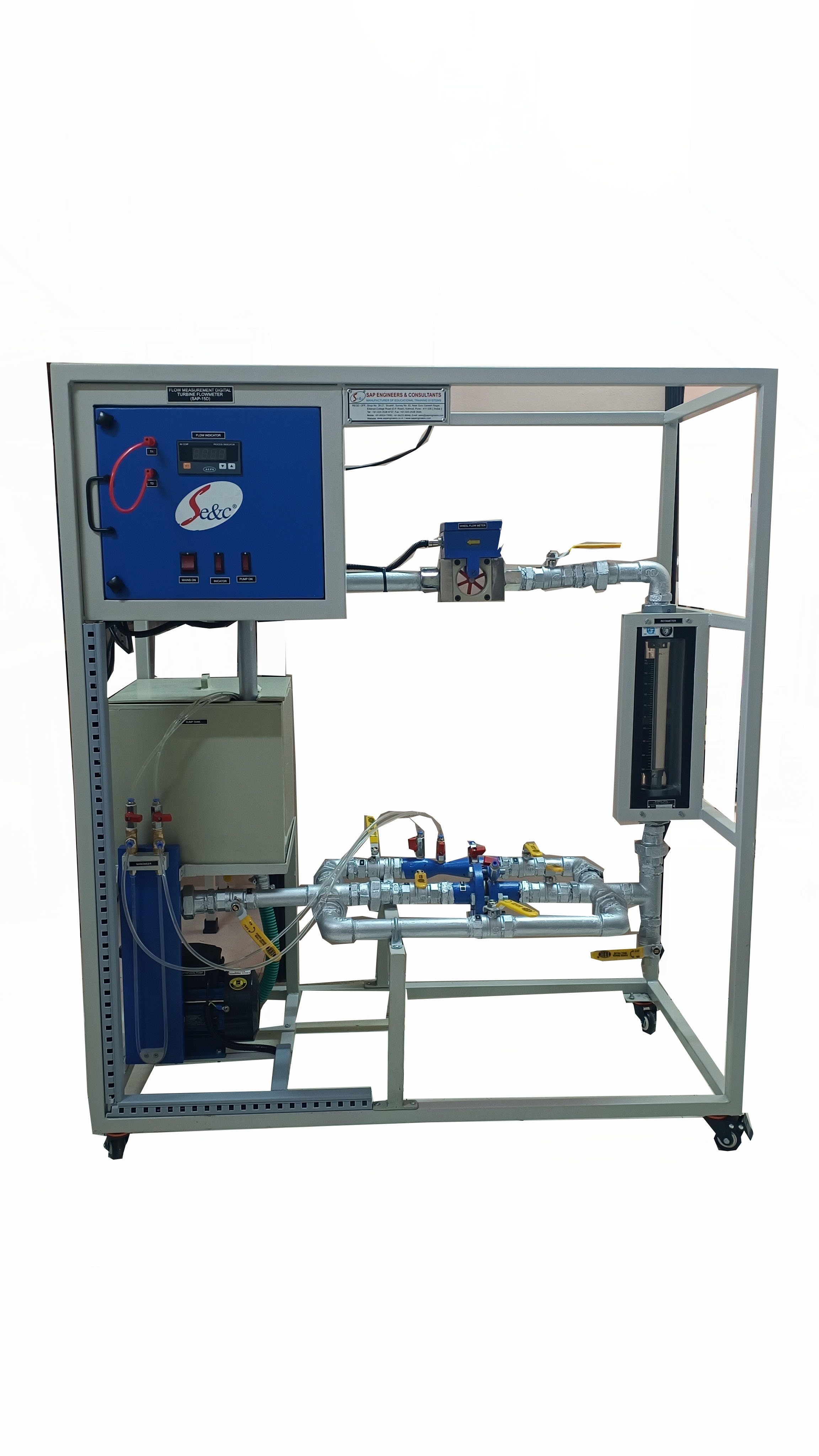 FLOW USING TURBINE TYPE FLOWMETER